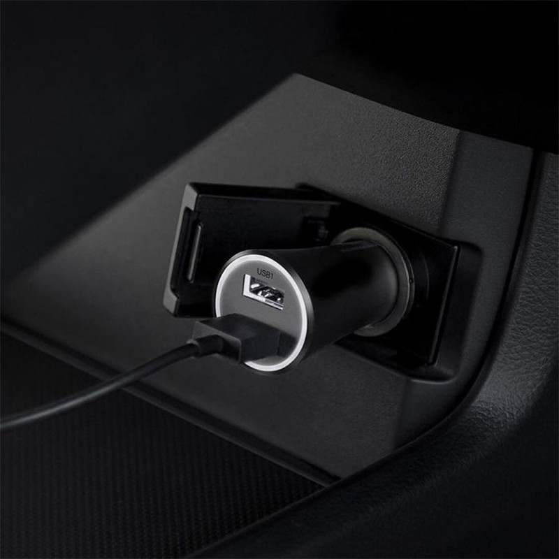 Xiaomi Mi 37W Dual USB-A Port Car Charger, Multiple Protections, LED Power Indicator, Black