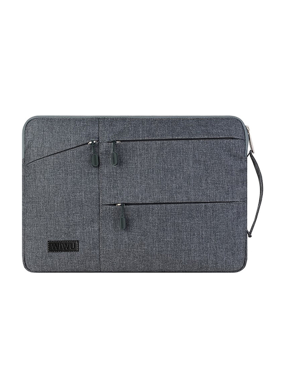 

Wiwu 13.3-Inch Pocket Laptop Sleeve Plush Fur Lining with 360 Degree Protection for Ultrabook, Grey