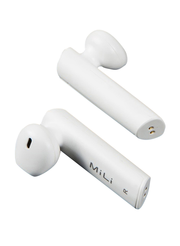 

Mili Phone Mate Pro High Fidelity Wireless In-Ear Earphones with Mic, White