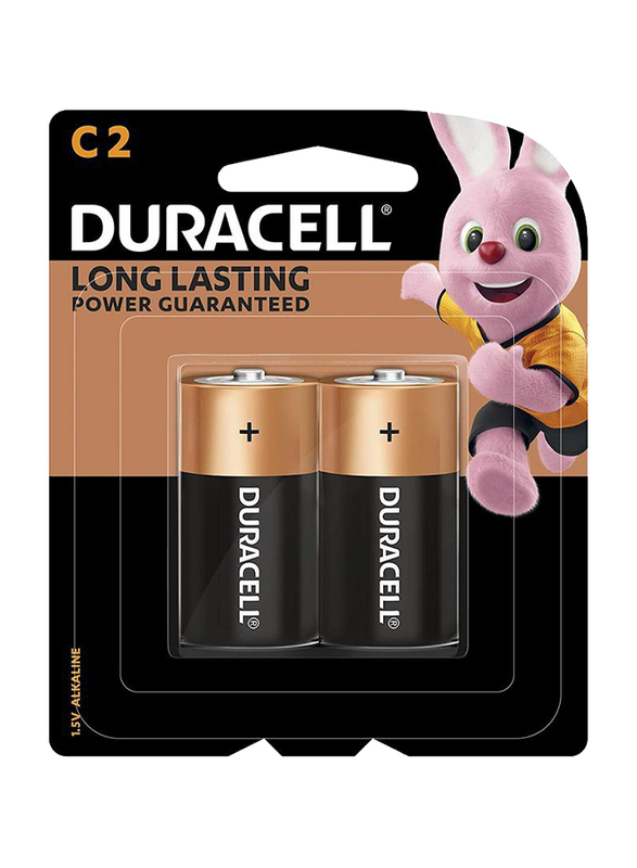 

Duracell Ultra Alkaline C Batteries, 2 Pieces, Black/Gold