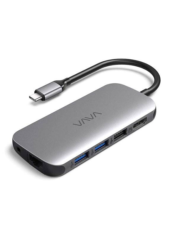 

VAVA 9-in-1 Adapter USB C Hub for Notebooks/Type C, Grey