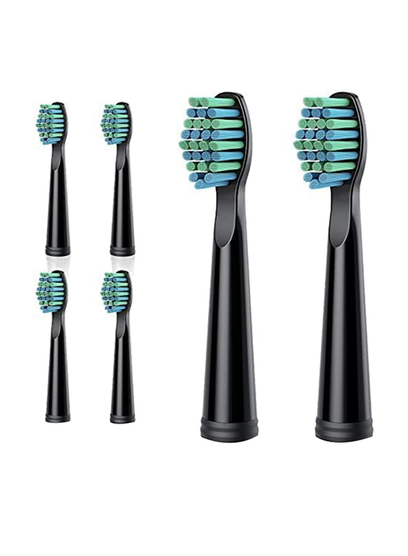 

Epeios Electric Toothbrush, Black, 6 Pieces