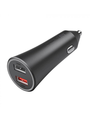 Xiaomi Mi 37W Dual USB-A Port Car Charger, Multiple Protections, LED Power Indicator, Black