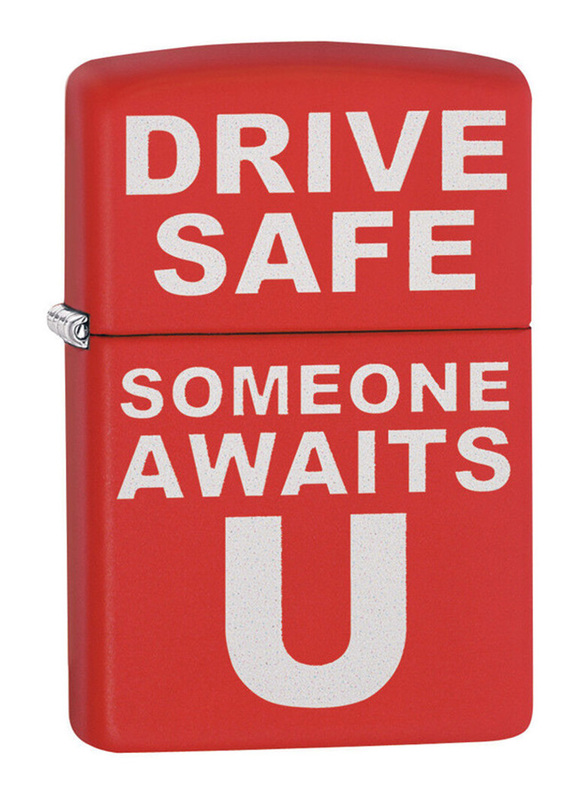 

Zippo Drive Safe Someone Awaits U Design Lighter, Red