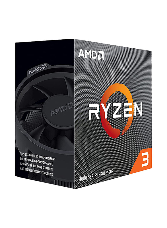 

Universal AMD Ryzen 3 4100 Desktop Processor with AMD stock Fan, Grey