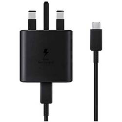 Samsung Home Wall Charger, Type-C To Type-C, 45W, Black
