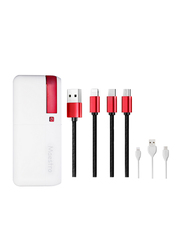 Maestro Bundle 10000mAh MPB10KW Power Bank + 3 In 1 Cable