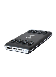 iSafe 8000mAh Qi Wireless Charging Powerbank with Suction, Black