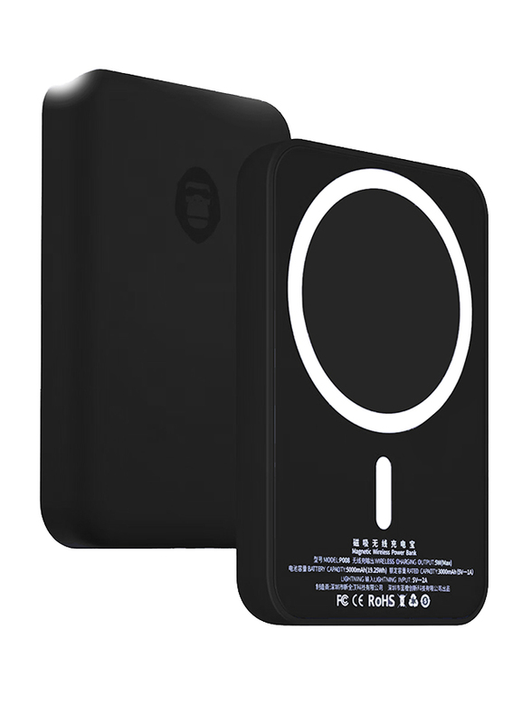 

Blueo 5000mAh P008 Magnetic Wireless Power Bank, Black