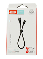 XO 0.25-Meter Lightning Cable, USB Type A to Lightning, Black