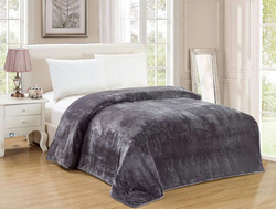 Fabienne Silky Flannel Microfiber Bed Blanket, Single, Charcoal Grey