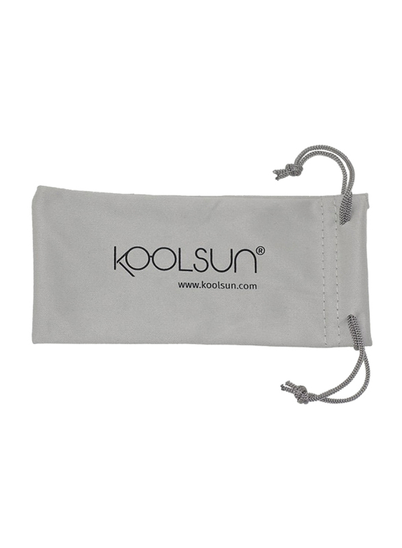 Koolsun Full Rim Wave Sunglasses Kids Unisex, Mirrored Silver Lens, KS-WABA001, 1-5 years, Bleached Aqua