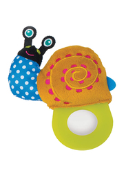 Oops Easy Baby Teether, Snail, Blue/Orange/Green