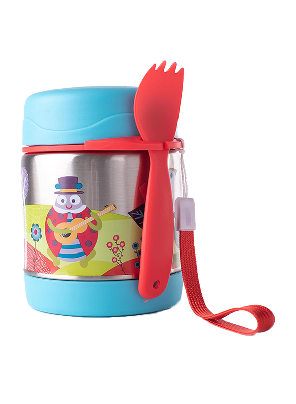Oops Chic Cool Thermal Food Jar, Small World, Blue