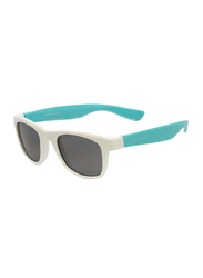 Koolsun Wave Full Rim Sunglasses for Kids, Smoke Lens, 1-5 Years, White Aquarius