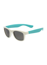 Koolsun Wave Full Rim Sunglasses for Kids, Smoke Lens, 3-10 Years, White Aquarius