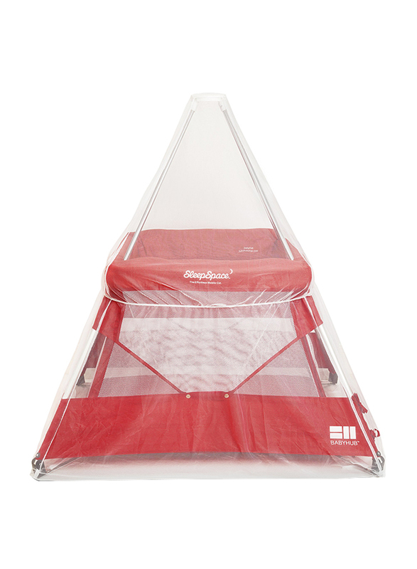 BabyHub SleepSpace Travel Cot, Ruby Red