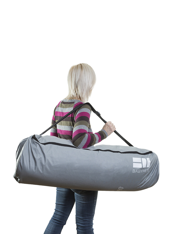 BabyHub SleepSpace Travel Cot, Pebble Grey