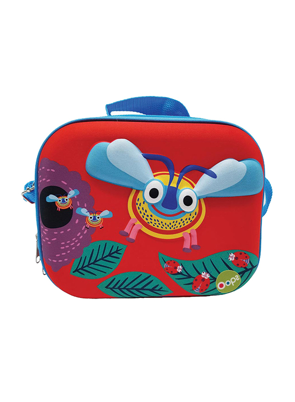 Oops Happy Snack Lunch Bag for Babies, Bee, Red