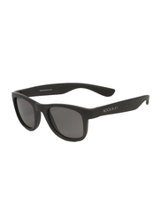 Koolsun Wave Full Rim Sunglasses for Kids, Smoke Lens, 3-10 Years, Matte Black