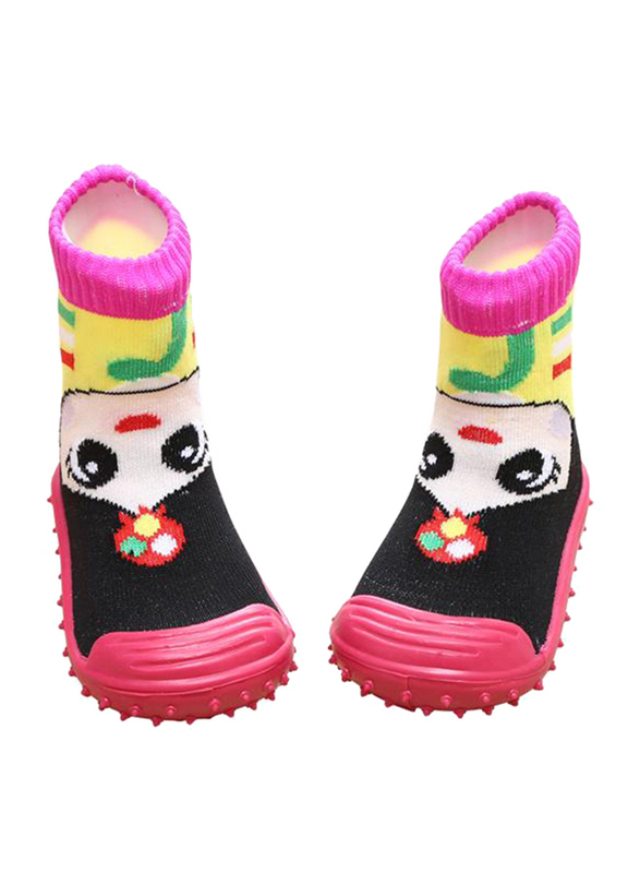 Cool Grip Girl Pink Baby Shoe Socks for Girls, Size 23, 36-48 Months, Pink