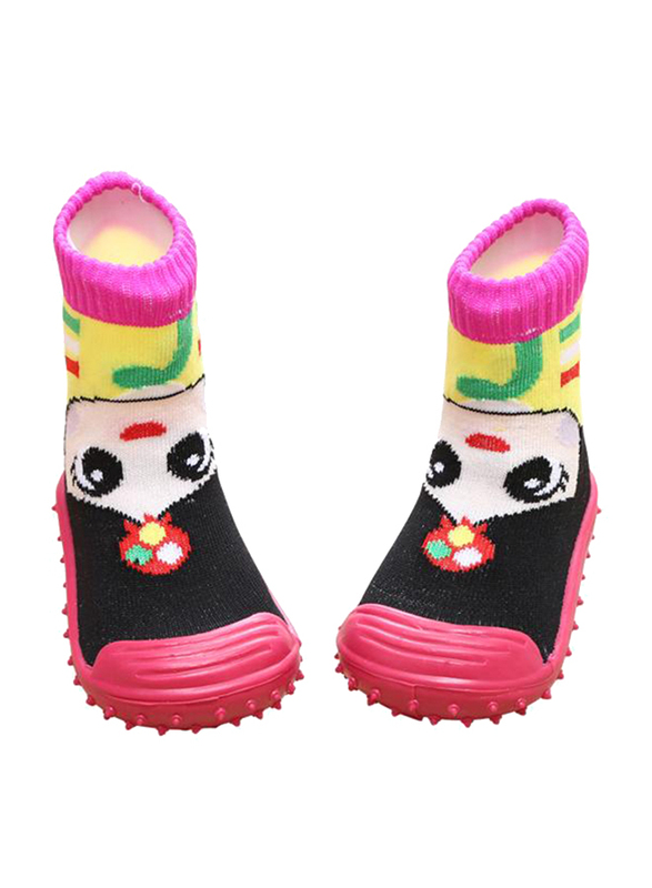 Cool Grip Girl Pink Baby Shoe Socks for Girls, Size 22, 24-36 Months, Pink