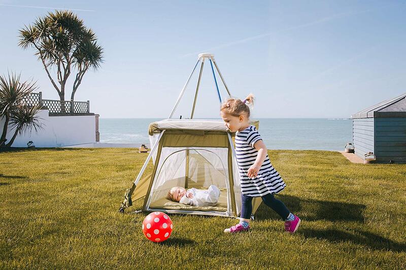 BabyHub SleepSpace Travel Cot, Kiwi Green