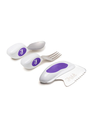 Doddl Childrens Cutlery Set, 3 Piece, Indigo Purple