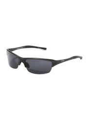 Oxygen Half Rim Sport Sunglasses for Men, Black Lens, OX8995-C3, 65/17/125