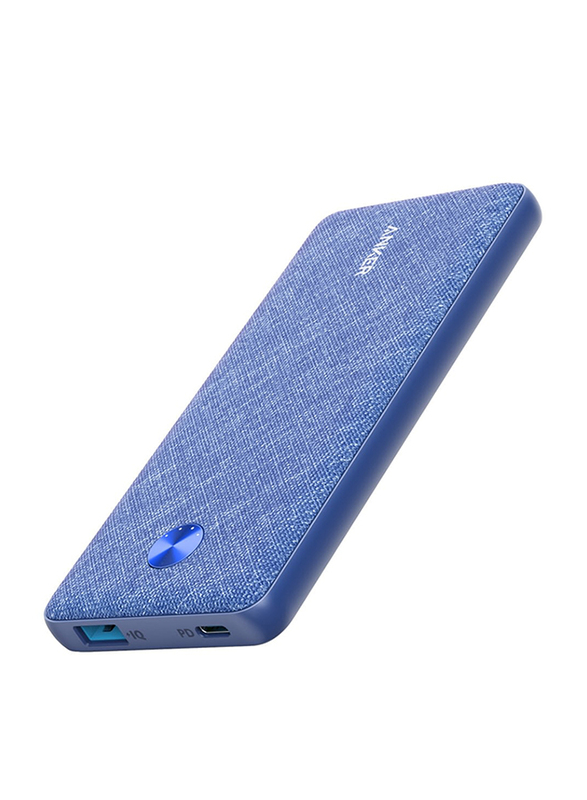 

Anker 10000mAh PowerCore III Sense 10k PD Fabric Power Bank with USB Type-C Input, A1231H31, Blue