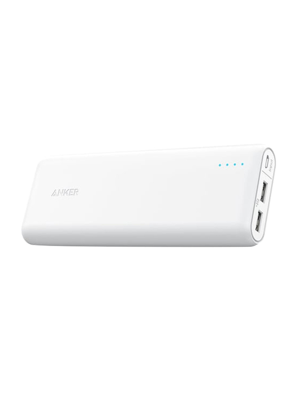 

Anker 15600mAh Wired Fast Charging PowerCore Power Bank, White