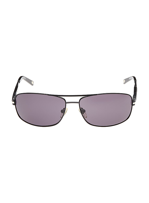 Maxima Polarized Full Rim Rectangular Sunglasses for Men, Gradient Black Lens, MX0010-C1, 63/15/125