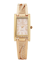 Mon Grandeur Analog Watch for Women with Metal Band, Water Resistant, HG3813LRG, Rose Gold