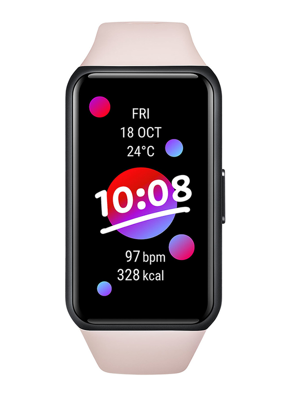 Honor Band 6 Smartwatch with Blood Oxygen and Heart Rate Monitor, Pink