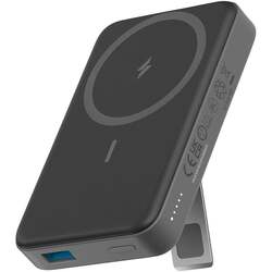 10000 mAh Foldable Magnetic Wireless Power Bank Portable Charger Black