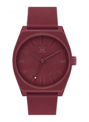 Adidas Process SP1 Analog Unisex Watch with Silicone Band, Water Resistant, Z10-2902-00, Burgundy