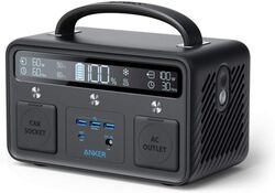 Portable Power Station, PowerHouse II 400, 300W/388.8Wh Portable Power Station, 230V AC Outlet/60W USB-C Power Delivery Portable Generator for Road Trips, Camping, Emergency Power, and More Black
