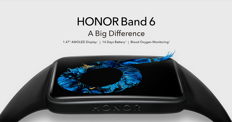 Honor Band 6 Smartwatch with Blood Oxygen and Heart Rate Monitor, Black