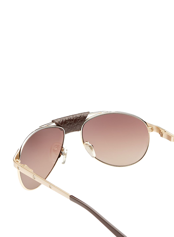 Maxima Full Rim Aviator Sunglasses for Men, Brown Lens, MX0013-C11, 58/16