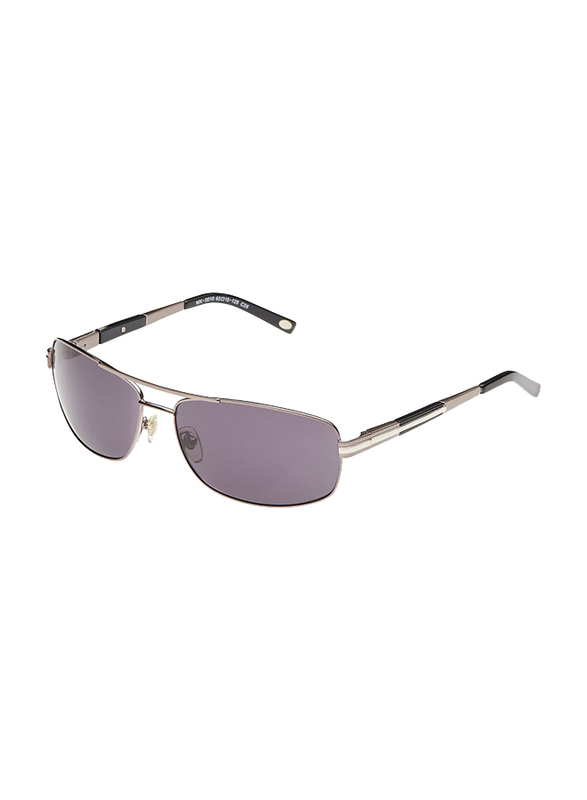 Maxima Polarized Full Rim Rectangular Sunglasses for Men, Black Lens, MX0010-C25, 63/15/125