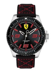 Scuderia Ferrari X KERS Analog Watch for Men with Leather Band, Water Resistant, 830483, Black