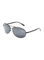 Oxygen Full Rim Aviator Sunglasses Unisex, Grey Lens, OX9006-C4, 64/14/125