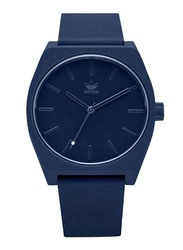 Adidas Process SP1 Analog Unisex Watch with Silicone Band, Water Resistant, Z10-2904-00, Dark Blue