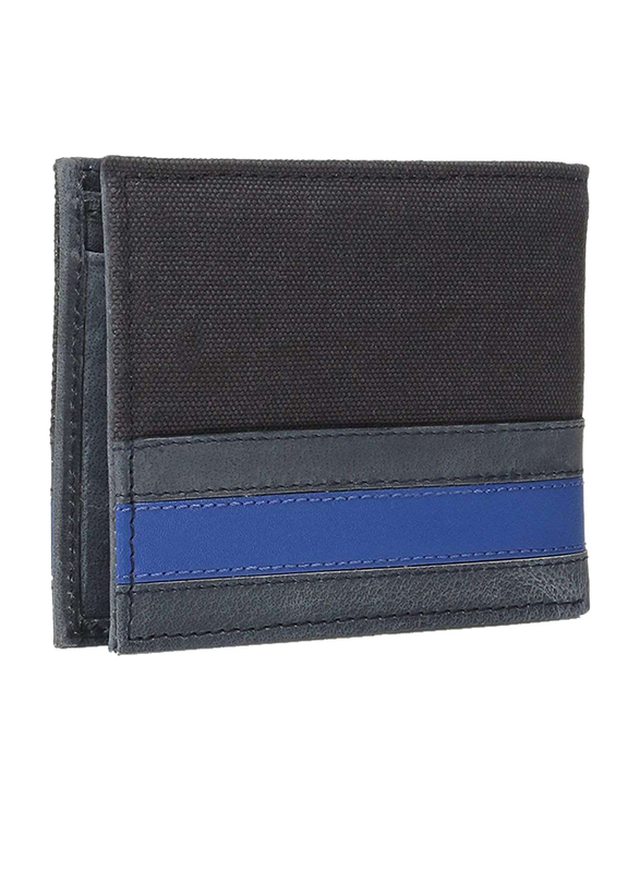 Tommy Hilfiger Exeter Leather Bi-Fold Wallet for Men, Black