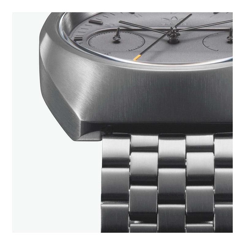 Adidas Analog Watch for Men with Stainless Steel Band, Water Resistant and Chronograph, Z18-632-00, Grey