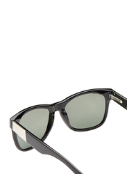 Maxima Polarized Full Rim Wayfarer Sunglasses Unisex, Green Lens, MX0017-C2, 53/18