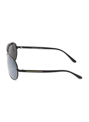 Oxygen Full Rim Aviator Sunglasses Unisex, Grey Lens, OX9006-C4, 64/14/125