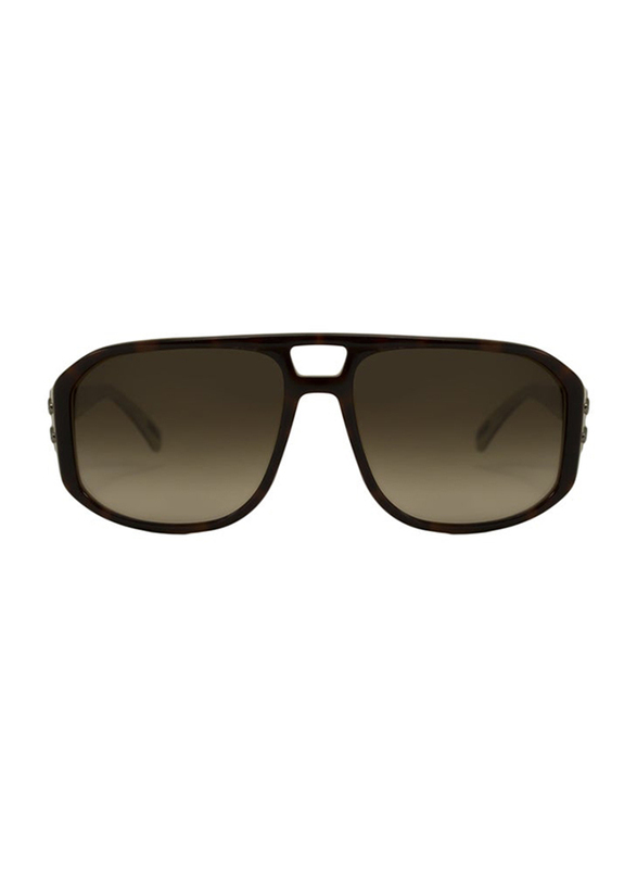 Lanvin Full Rim Rectangular Sunglasses for Unisex, Gradient Brown Lens, SLN502C-59-9WY, 59/16/140