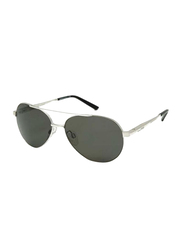 Gf Ferre Polarized Full Rim Aviator Sunglasses for Men, Grey Lens, SG GFF 980 02 00 58, 58/14/135