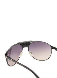 Maxima Full Rim Aviator Sunglasses for Men, Gradient Black Lens, MX0013-C15, 58/16